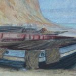 paper conservator watercolour Herbert Cole boats