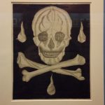 French woodcut, paper conservation, Halloween